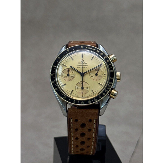 39mm • 1993 Omega Speedmaster Reduced Steel-Gold Automatic Chronograph